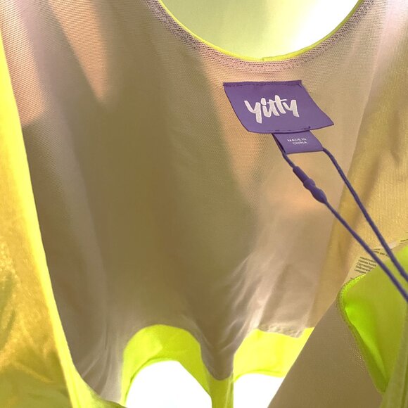 NWT YITTY Shapewear 1X Thong Bodysuit Open Bust Limelight Yellow - Picture 6 of 11